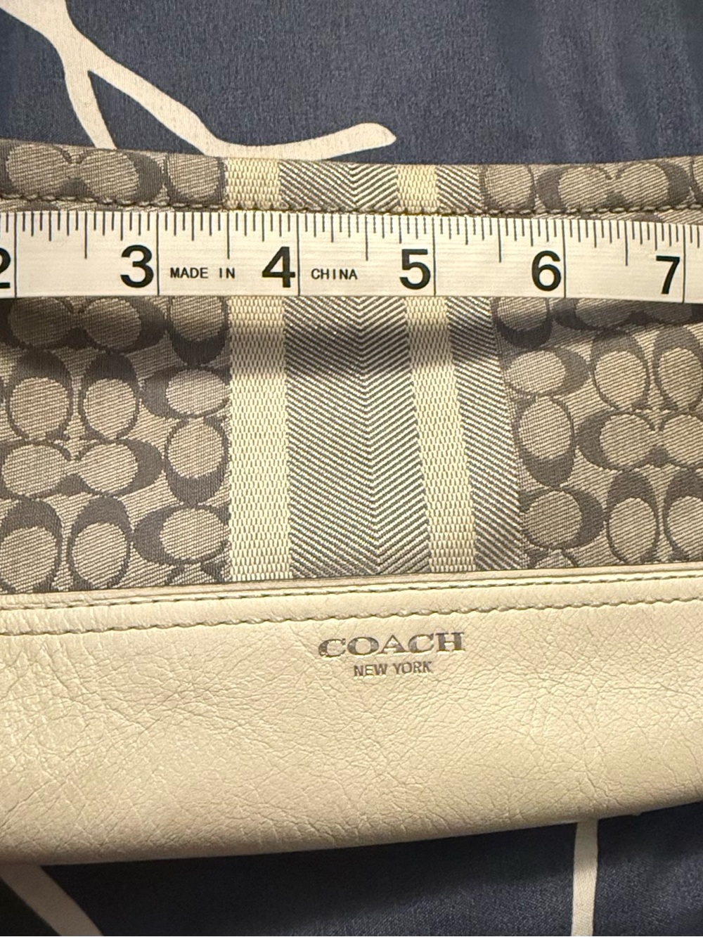 Coach Wristlet, Bone & Silver - Picture 3 of 5